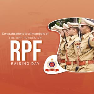 Railway Police Force (RPF) Raising Day marketing flyer