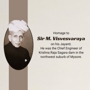 Mokshagundam Visvesvaraya Jayanti banner