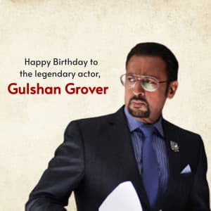 Gulshan Grover Birthday image