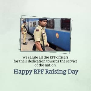 Railway Police Force (RPF) Raising Day illustration