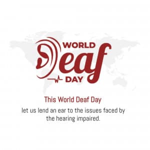 World Deaf Day marketing flyer