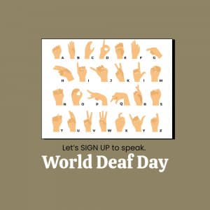 World Deaf Day creative image