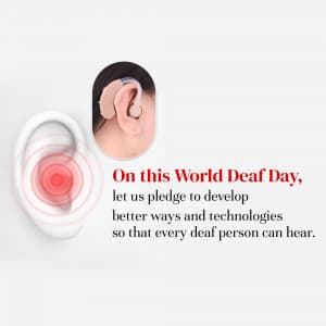 World Deaf Day Facebook Poster