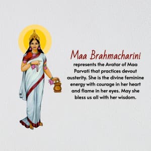 Day-2 Brahmacharini Maa illustration