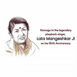 Lata Mangeshkar Jayanti image