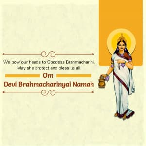 Day-2 Brahmacharini Maa flyer