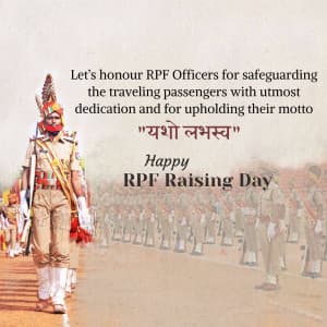 Railway Police Force (RPF) Raising Day video