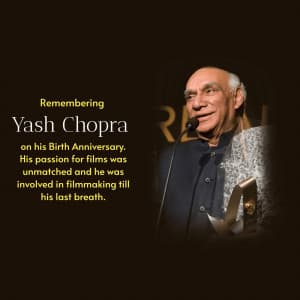 Yash Chopra Birth Anniversary image