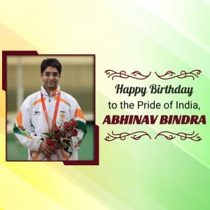 Abhinav Bindra Birthday banner