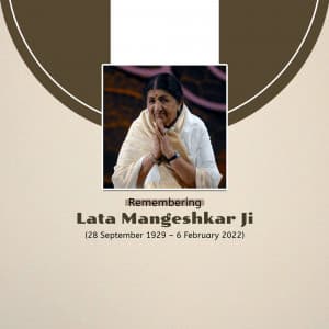 Lata Mangeshkar Jayanti event poster