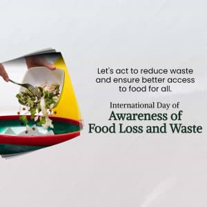 International Day of Awareness of Food Loss and Waste flyer