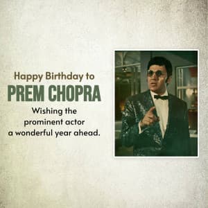 Prem Chopra Birthday post