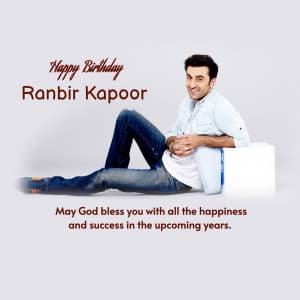 Ranbir Kapoor Birthday banner