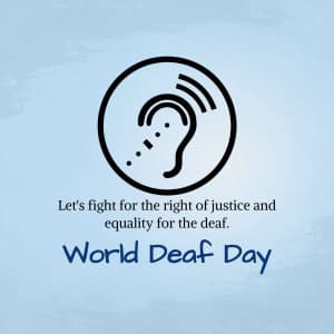 World Deaf Day poster Maker