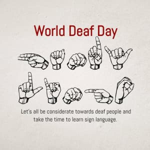 World Deaf Day illustration