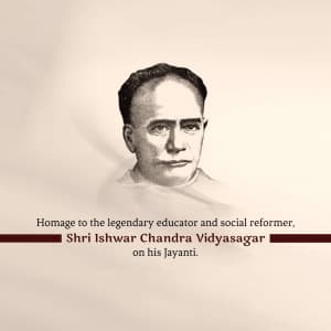 Ishwar Chandra Vidyasagar Jayanti flyer