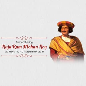 Raja Ram Mohan Roy Punyatithi graphic