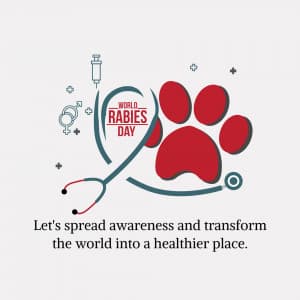 World Rabies Day Facebook Poster