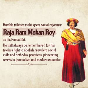 Raja Ram Mohan Roy Punyatithi image