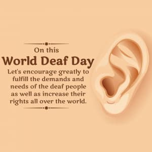 World Deaf Day graphic