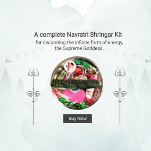 Navratri Pooja Samagri Facebook Poster