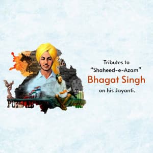 Shahid Bhagat Singh Jayanti event poster