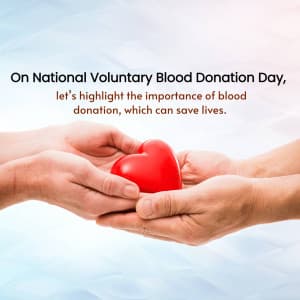 National Voluntary Blood Donation Day image
