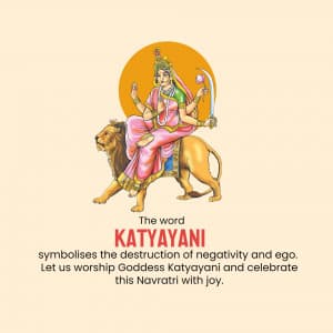 Day-6 Katyayani Maa graphic