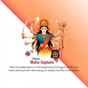 Maha Saptami Facebook Poster