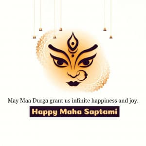 Maha Saptami poster Maker