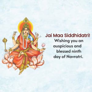 Day-9 Maa Siddhidatri graphic