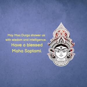 Maha Saptami illustration