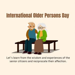 International Older Persons Day poster Maker