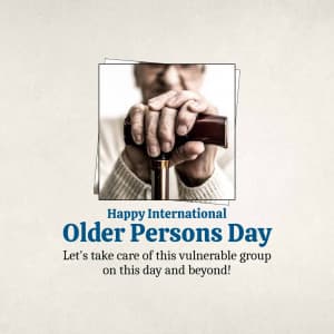 International Older Persons Day illustration