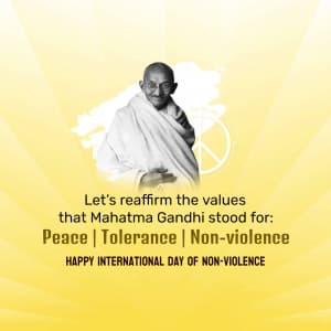 International Day of Non-Violence Instagram Post