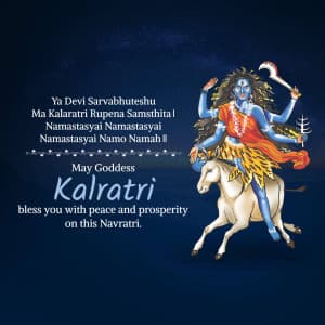 Day-7 Devi Kalratri Maa flyer