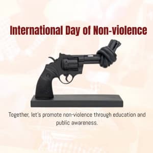 International Day of Non-Violence poster Maker