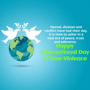 International Day of Non-Violence graphic