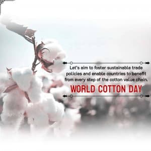 World Cotton Day marketing flyer