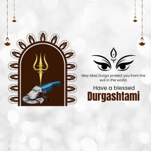 Durga Ashtami Business graphic