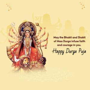 Durga Puja event poster