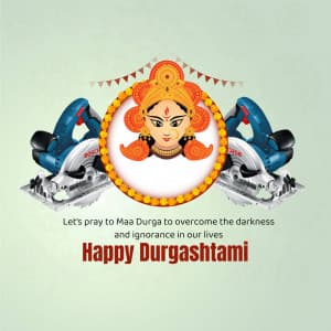 Durga Ashtami Business poster Maker