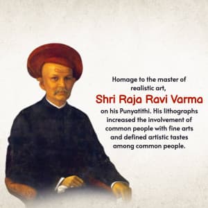 Raja Ravi Varma Punyatithi poster