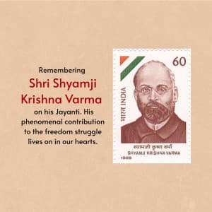 Shyamji Krishna Varma Jayanti video