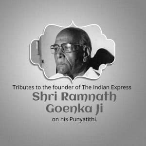 Ramnath Goenka Punyatithi post