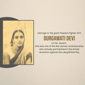 Durgawati Devi Jayanti poster