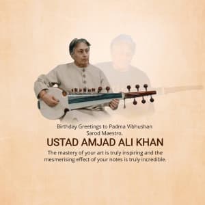 Amjad Ali Khan Birthday video