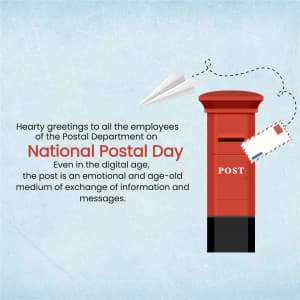 National Postal Day creative image