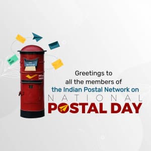 National Postal Day Facebook Poster