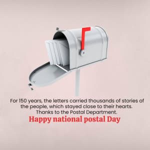National Postal Day poster Maker